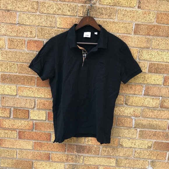 Burberry London Novacheck Collar Button Up Shirt XXL Black - Picture 4 of 11